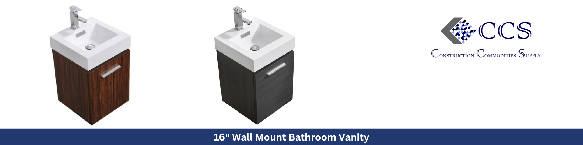 16" Wall Mount Bathroom Vanity