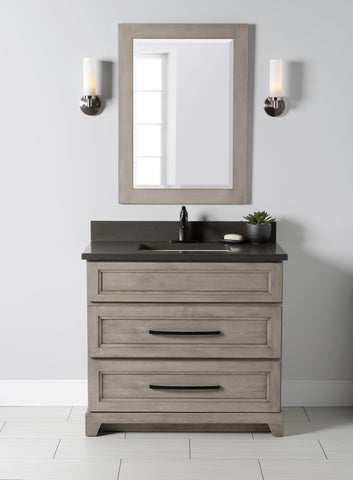 StoneWood- 30" Bathroom Vanity With Quartz Countertop - Construction Commodities Supply Inc.