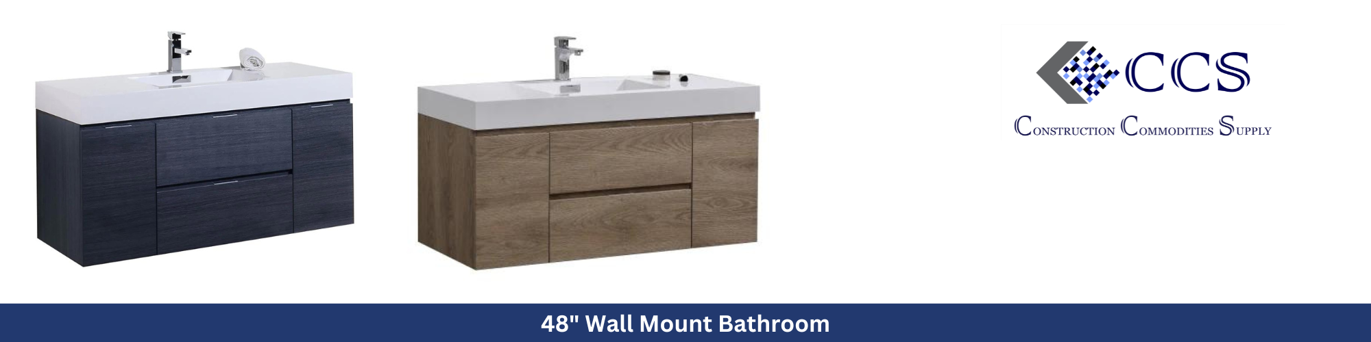 48" Wall Mount Bathroom Vanity