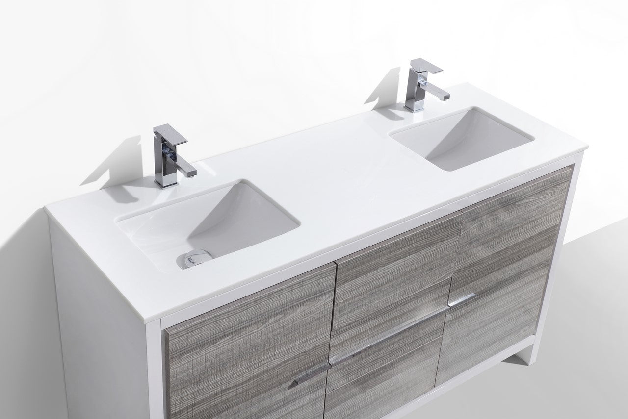 60 bathroom countertop single sink