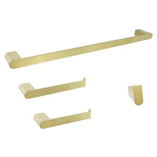 Imperium Matt Black & Brass Knurled Towel Bar Rail – The Qualis