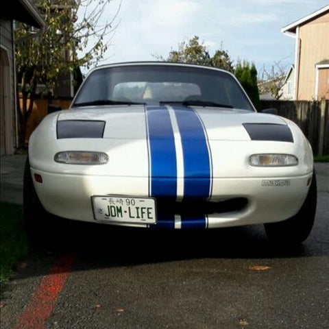 JDM license plate on Mazda car