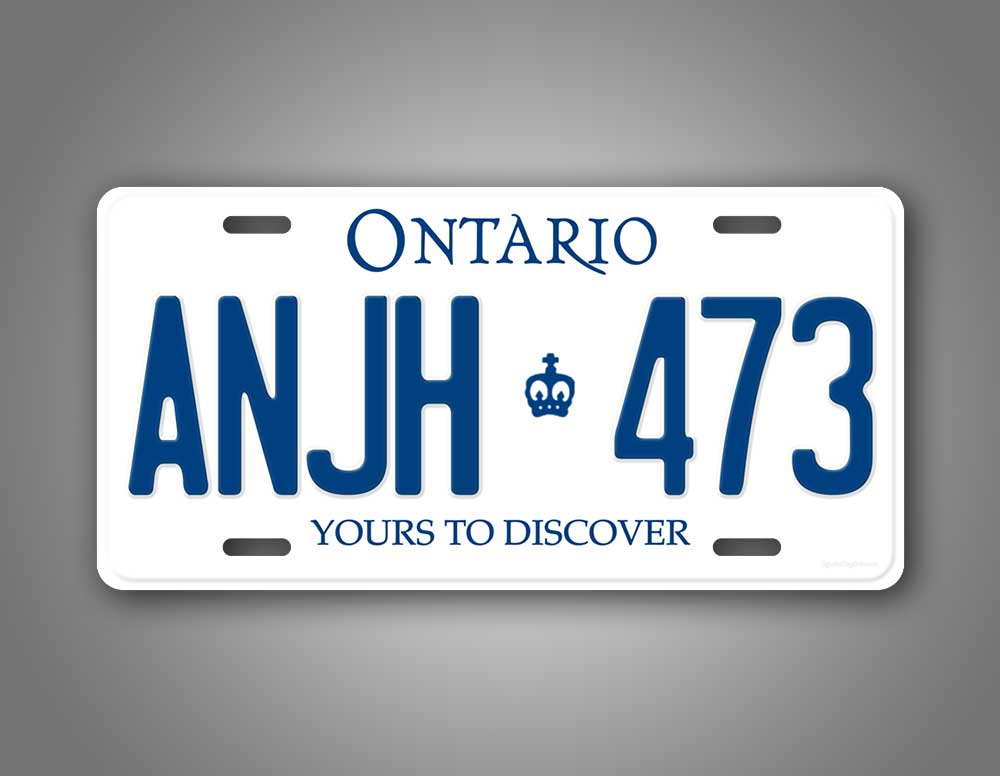 ontario motorcycle lost licence plate outside ontario