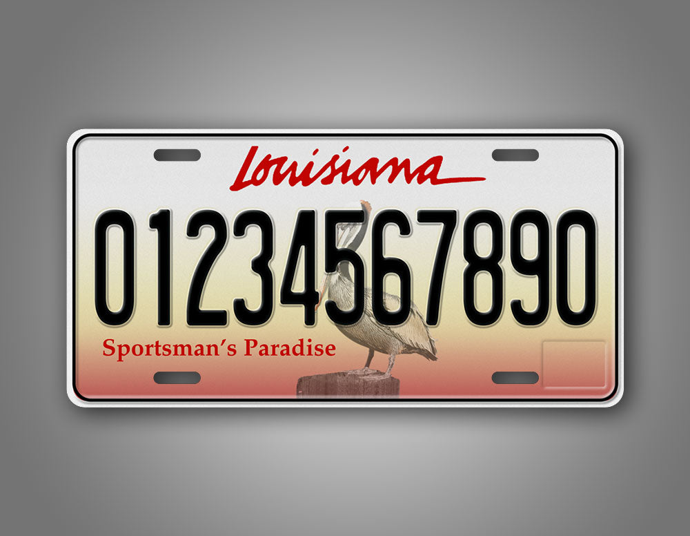 Personalized Louisiana State Custom License Plate