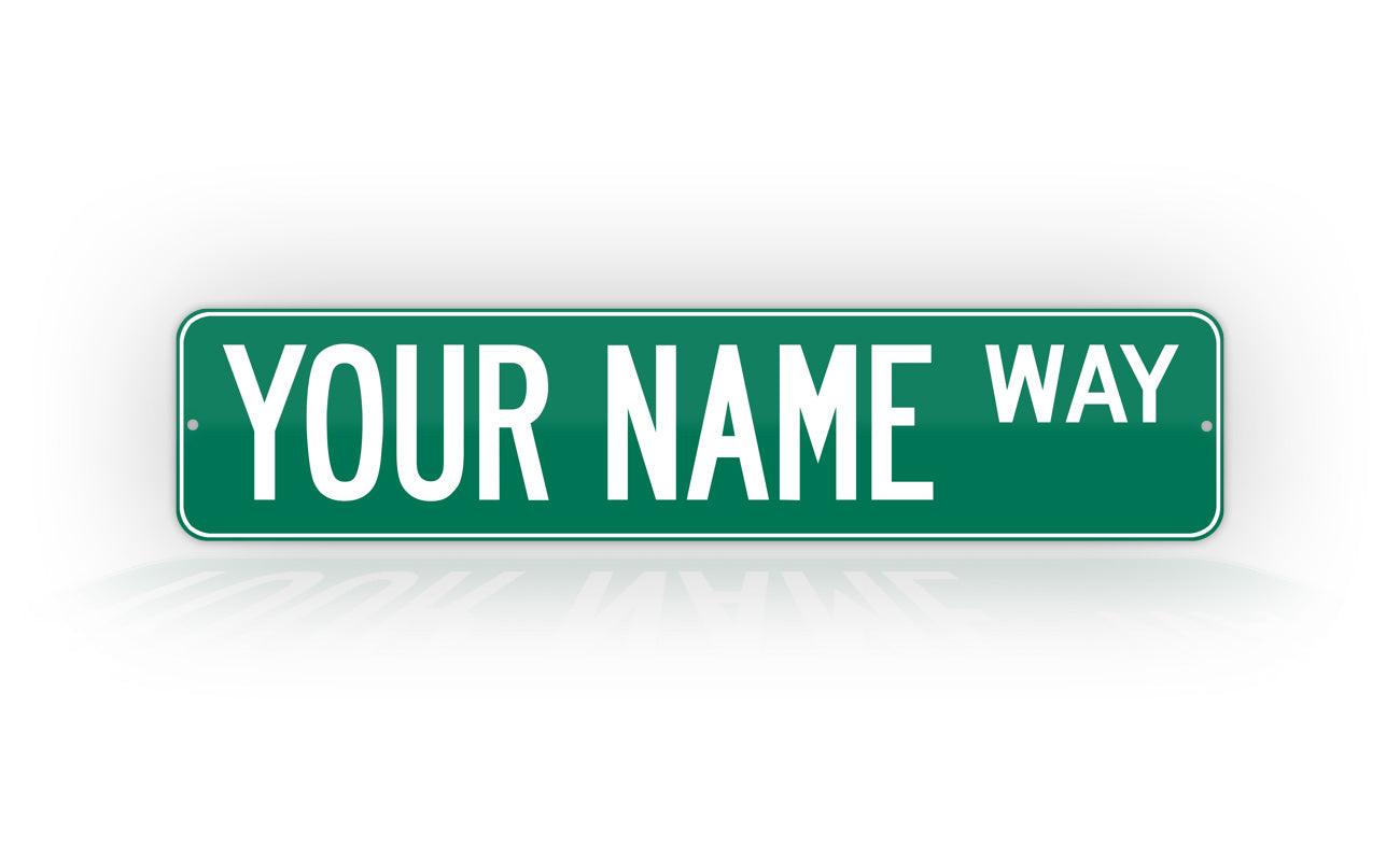 Personalized Custom Green Street Sign – SignsAndTagsOnline