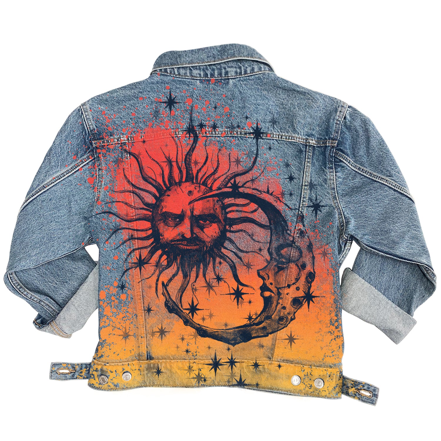 Buy custom painted denim jackets online India | Made to order jeans  shopping – Paneni