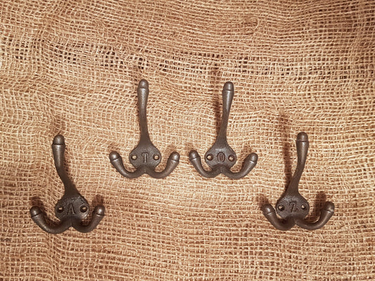 Triple Robe Hooks - A to Z (1 Letter only) – Spearhead & Company