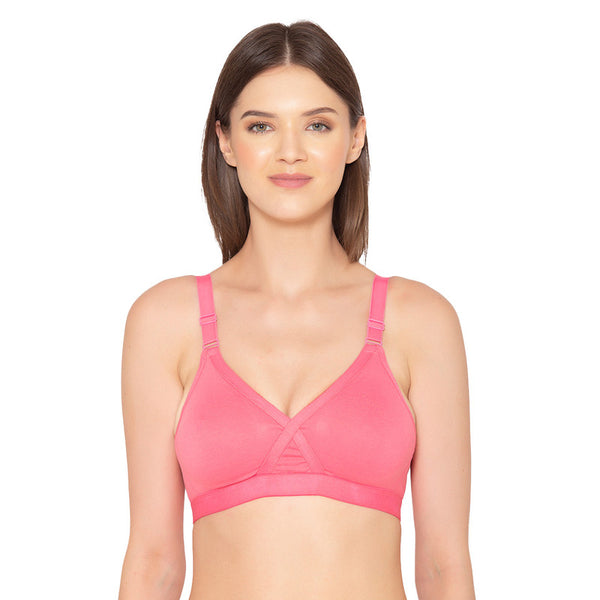 Buy online Pink Cotton Blend Tshirt Bra from lingerie for Women by  Groversons Paris Beauty for ₹198 at 14% off