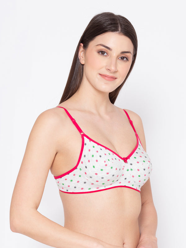 Buy Groversons Paris Beauty Women's Non Padded Non Wired Full Coverage  Super Support Cotton Bra (BR129-ELDER-BERRY-32B) at