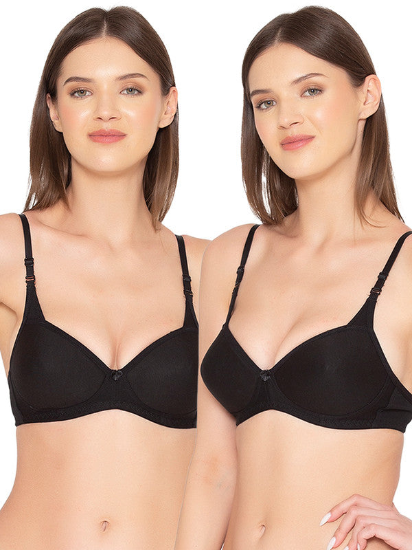 Buy Groversons Paris Beauty Women's Padded Non-Wired Grey with Dot Print  Multiway T-Shirt Bra (BR050-GREY with DOT-32B) at