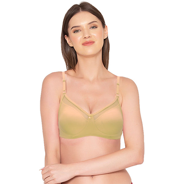 Buy Groversons Paris Beauty Women's Full Coverage, Non-Padded, Organic Cotton  Bra (BR063-WHITE-30B) at