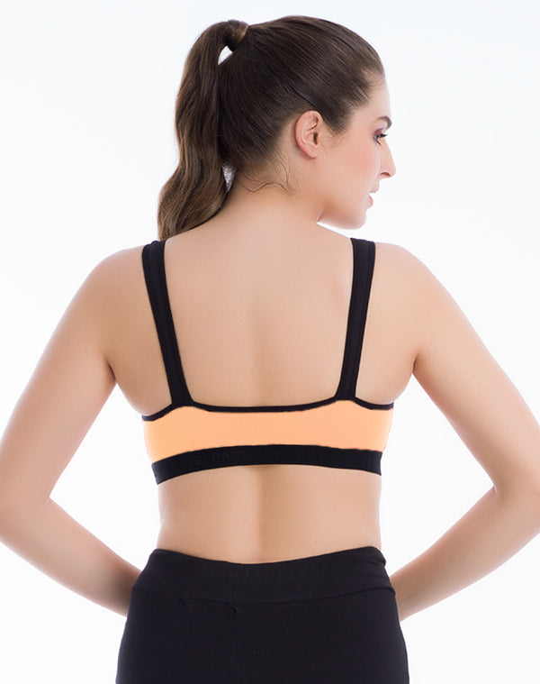 Plain Non-Padded Needytime Poly Cotton B Cup Sports Bra at Rs 58/piece in  Ghaziabad
