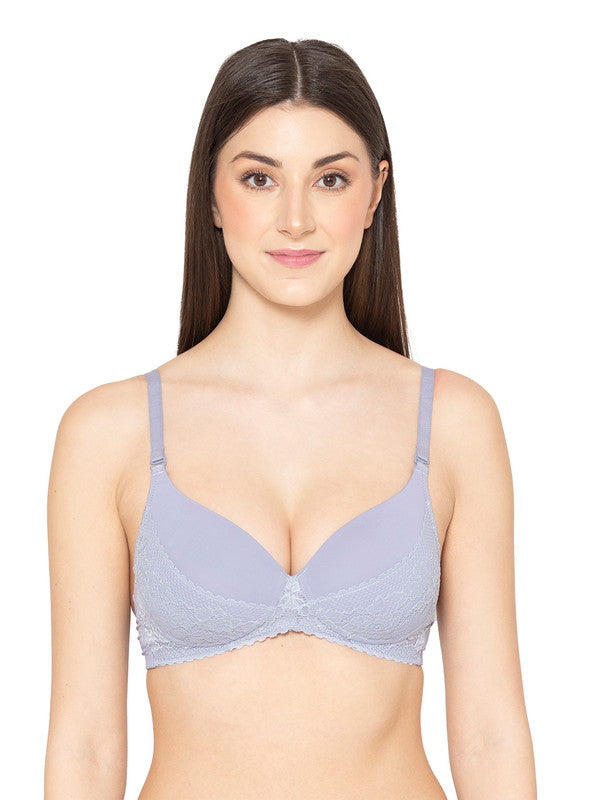 Women's Padded, Non-Wired, Multiway, T-Shirt Bra with lace (BR097-MAUV –  gsparisbeauty