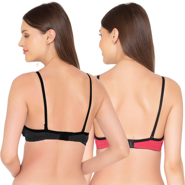 Buy Paris Beauty Sparsh Women's Non-Padded Bra (Support-40C_White Skin  Black_40C) at