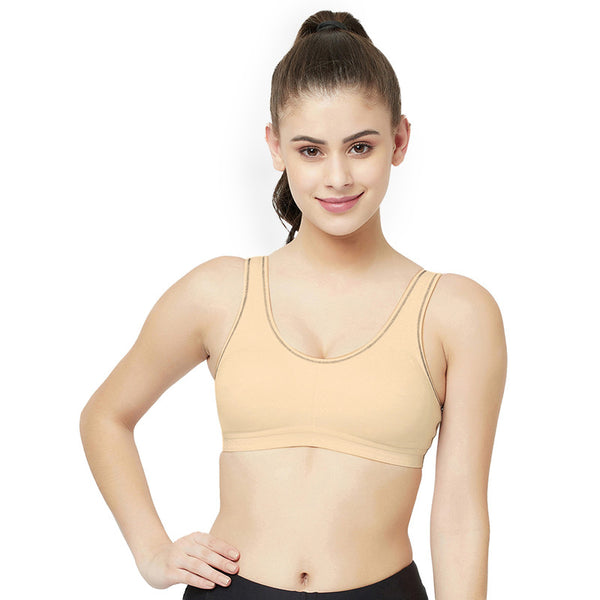 Groversons Paris Beauty Women's Padded Non-Wired Sports Bra (BR170-BLA –  gsparisbeauty