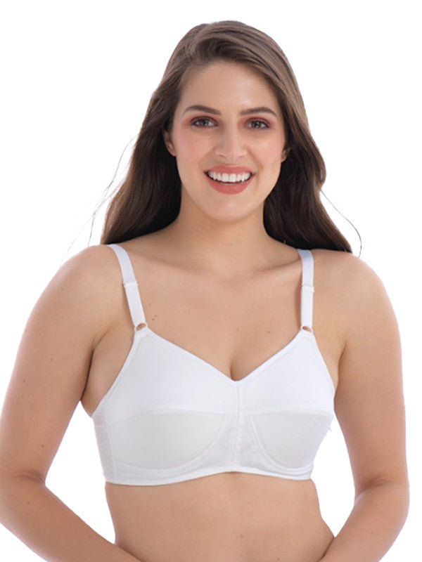 Groversons Double Layer Cotton Rich Soft Fabric Minimiser Bra SKIN