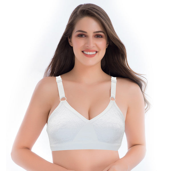 Women's Non-Padded, Non-Wired, Section cup Chikan Bra – gsparisbeauty