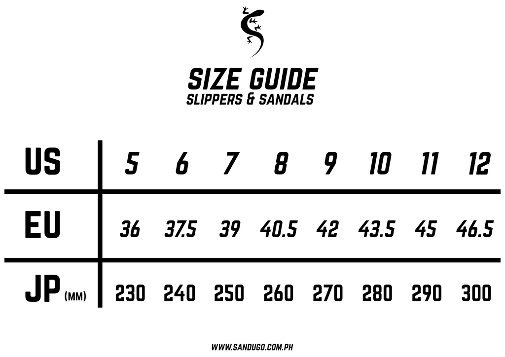 us slipper size chart
