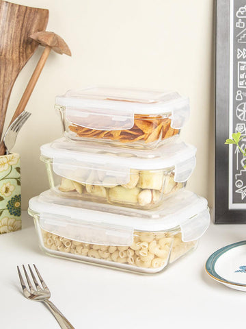 Multipurpose Borosilicate Food Storage Containers