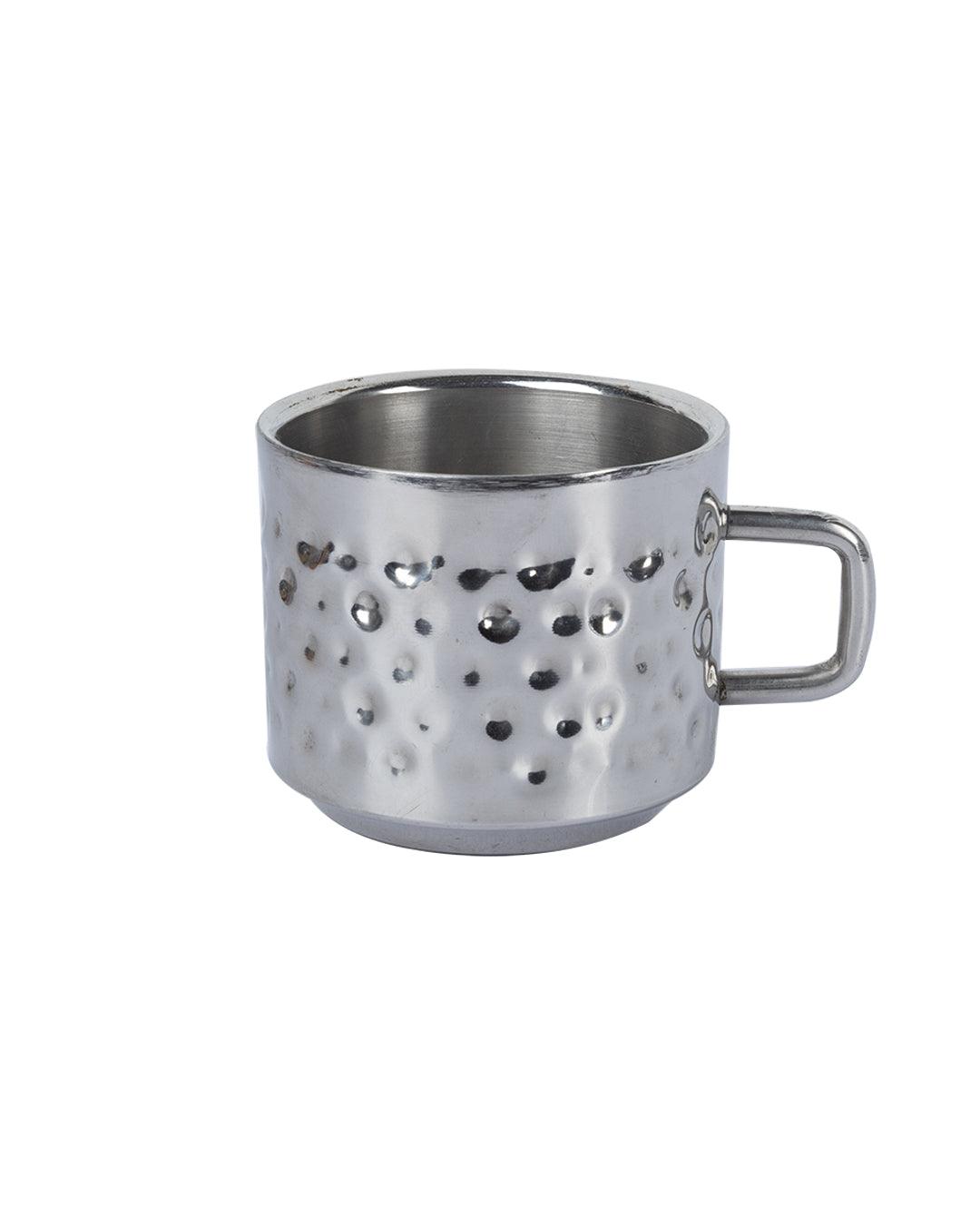 Small Metal Mug - Silver-colored - Home All