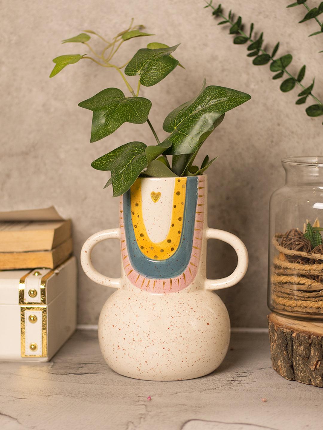 Multicolor Ceramic Vase