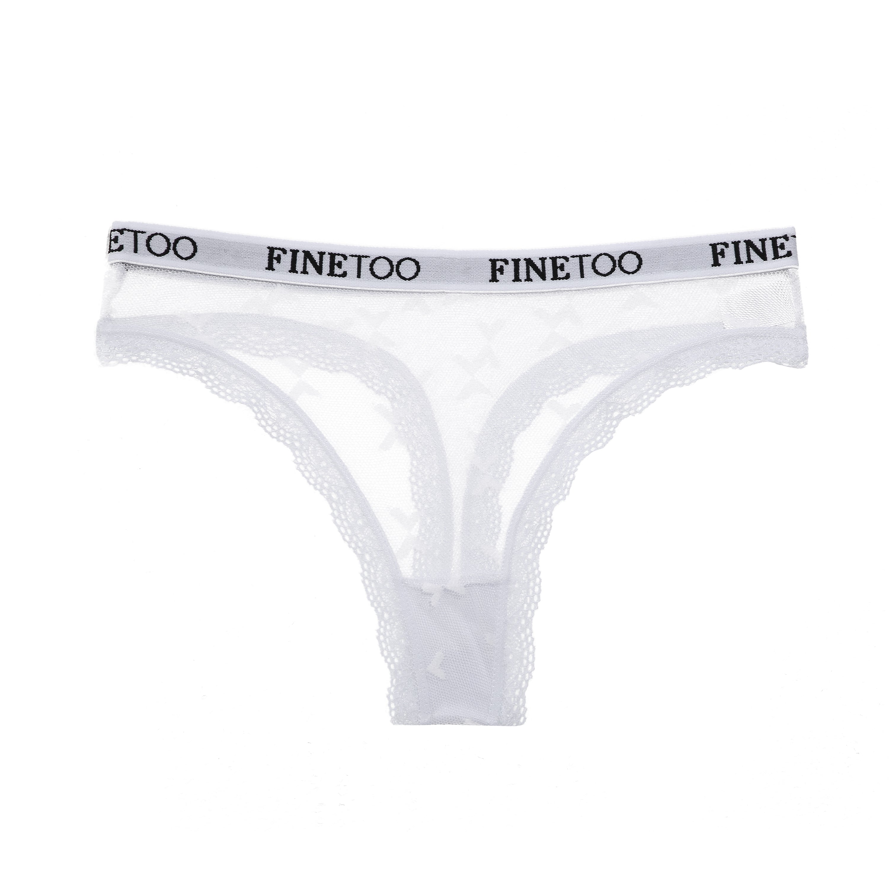 Womens Panties FINETOO Cotton Women Soft Bikini Underwear Female  Comfortable Thongs M XL Sexy Letter Underpants Girls G Strings 2023 From  10,73 €