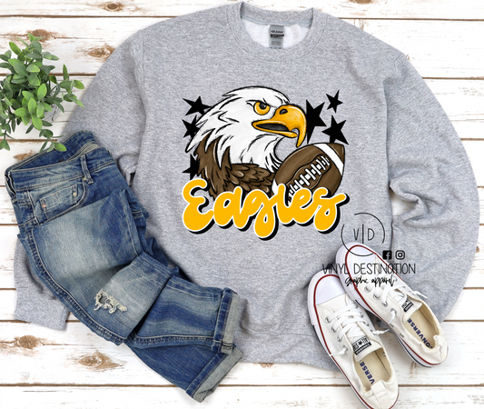 Custom Mascot Eagles Shirt, Eagles Football Mascot Shirt, Eagles Mascot  Shirt for Cheerleader, School Spirit Eagles Shirt, School Mascot T Shirt,  Team