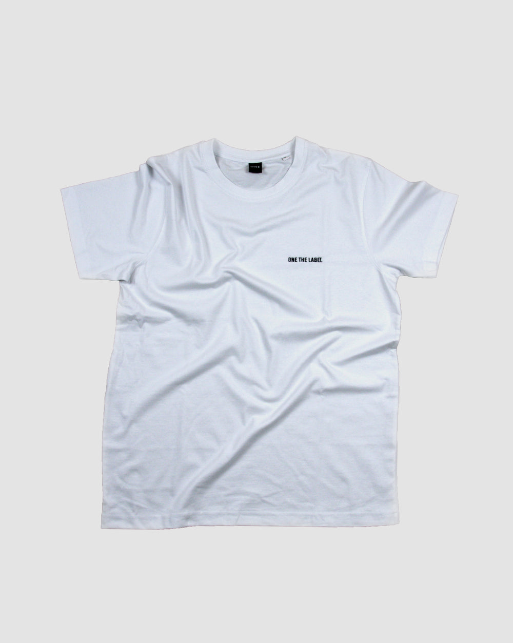 EMBROIDERED LOGO T-SHIRT WHITE – ONE THE LABEL