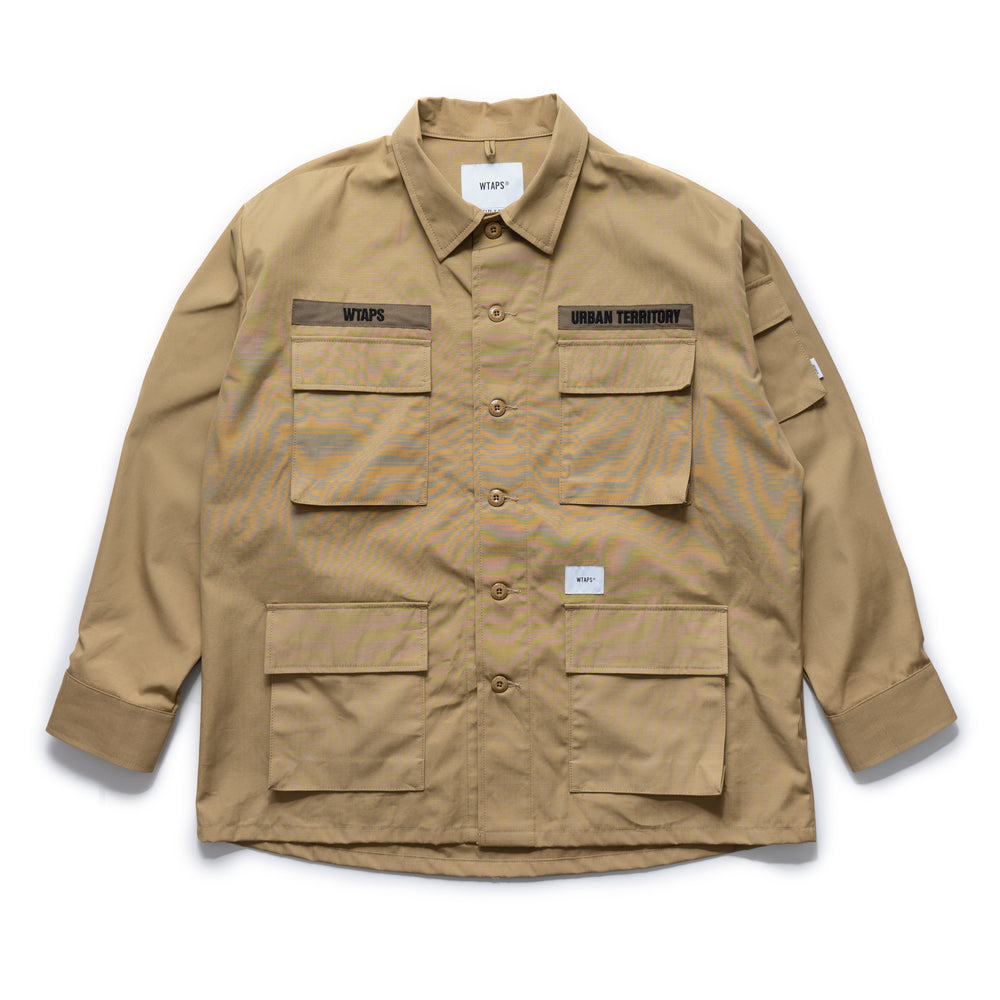 WTAPS JUNGLE02 LS COTTON RIPSTOP BEIGE S | gulatilaw.com