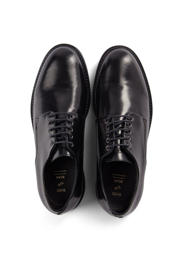 derby shoes black leather