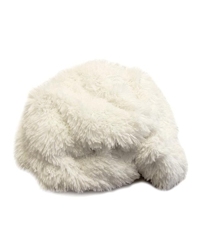 Luxury White Faux Fur Throw | POSH365INC
