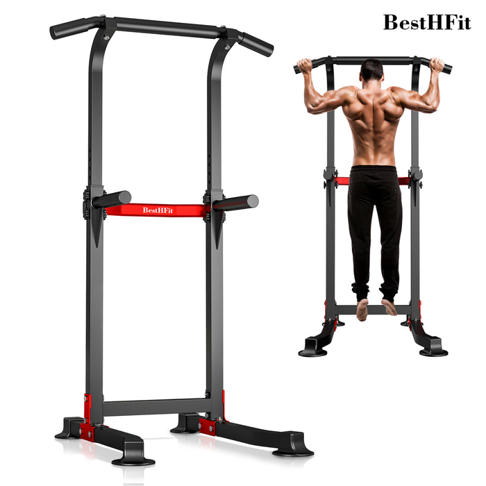 Wesfital Power Rack Squat Stand with J-Hooks, Fitness Multi-Function P