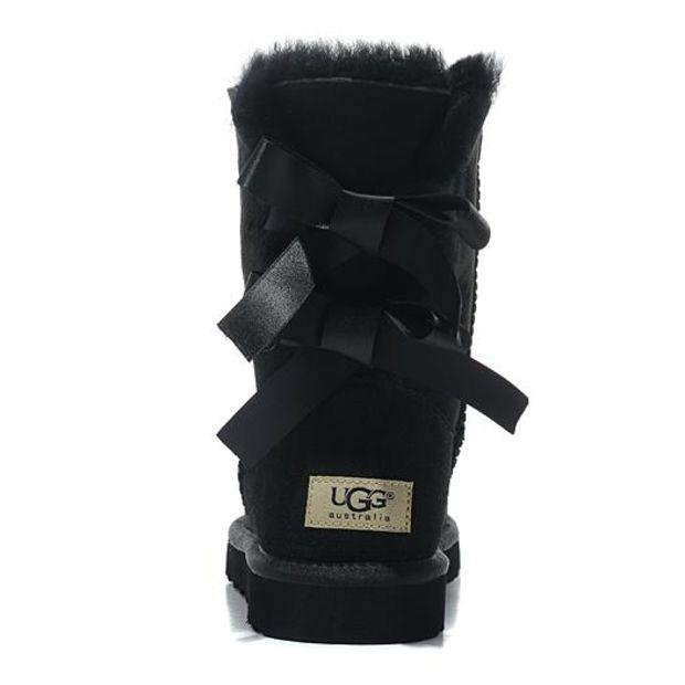 UGG Women Bow Fur Leather Boots In Tube Boots Shoes-3