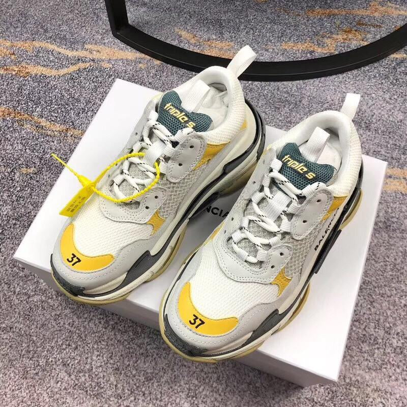 Balenciaga Women's Leather Triple S 1.0 Sneakers Shoes from 