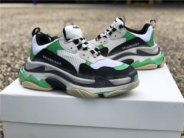 Balenciaga Triple S Trainers Green/Black/White Sneakers 36-44 from