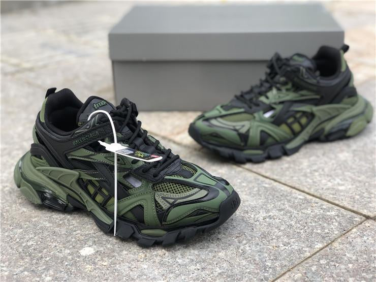 Balenciaga Track 4.0 Black/Green Sneakers 36-45