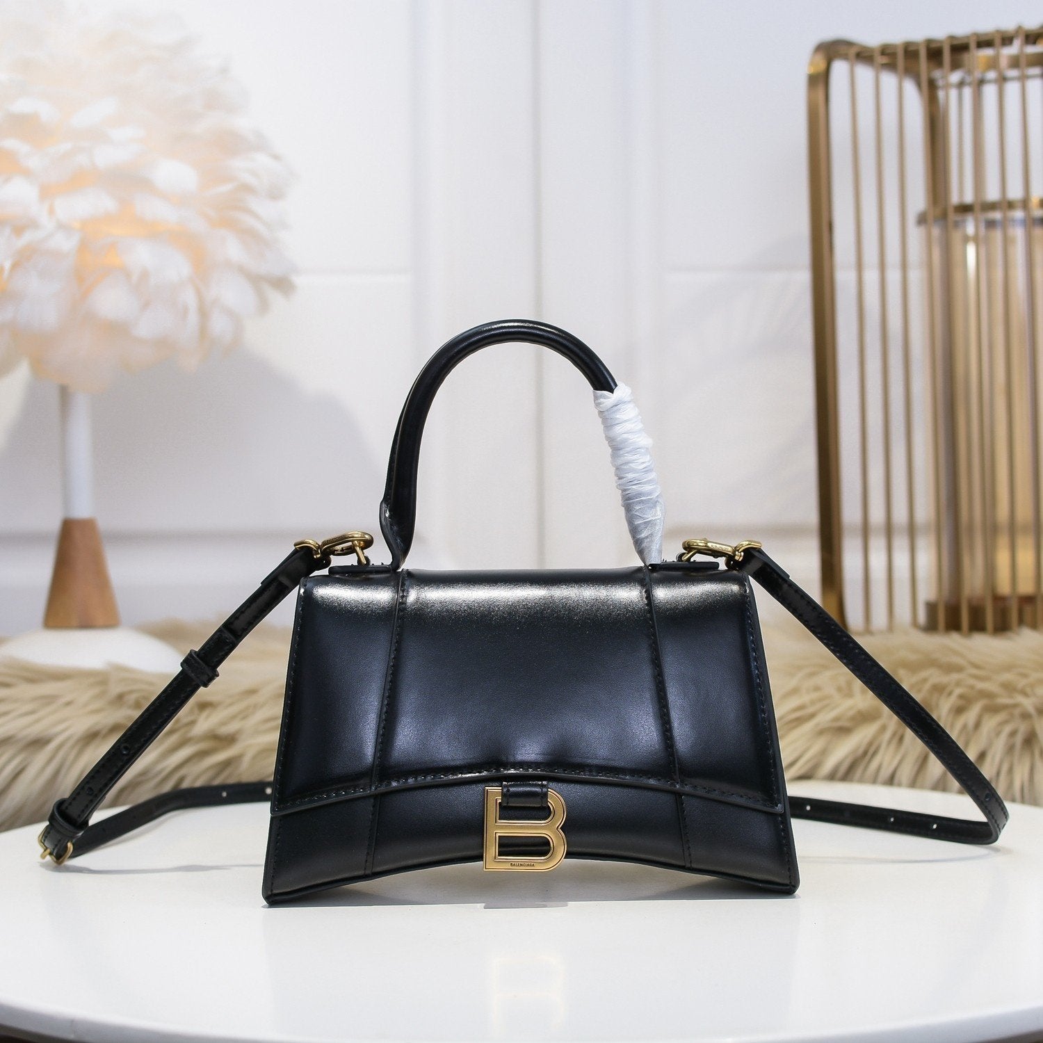 BALENCIAGA 2021 NEW ARRIVALS SMALL SIZE HOURGLASS HANDBAG INCLINED-8