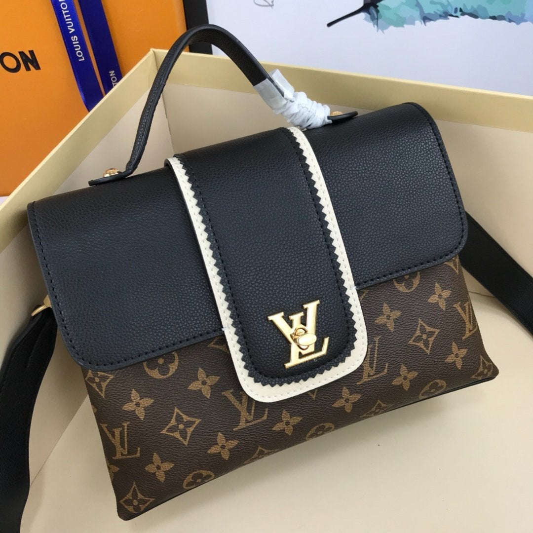 LV Louis Vuitton Women's Leather Shoulder Bag LV Tote LV Han