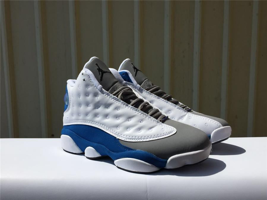Air Jordan 13 Retro White/Blue/Gray Sport Sneaker Shoe 36-47 fro