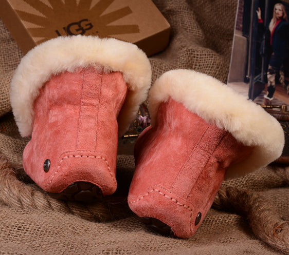 UGG Women Fashion Wool Snow Boots Calfskin Shoes-24
