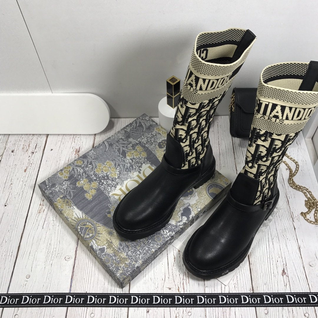 Dior fashion socks and boots-2