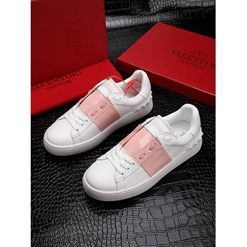 VALENTINO Classic little white shoes-7