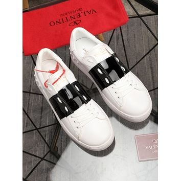 VALENTINO Classic little white shoes-9