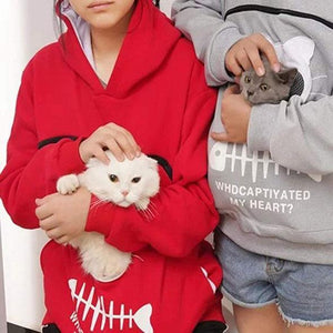 kitty pouch hoodie