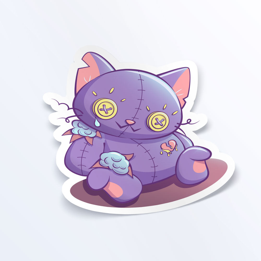 Creepy Cute Broken Cat Doll Pastel Goth Aesthetic Kawaii Sticker – Irene  Koh Studio