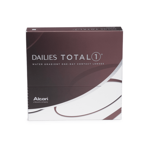 a 90-pack box of Dailies Total1 contact lenses