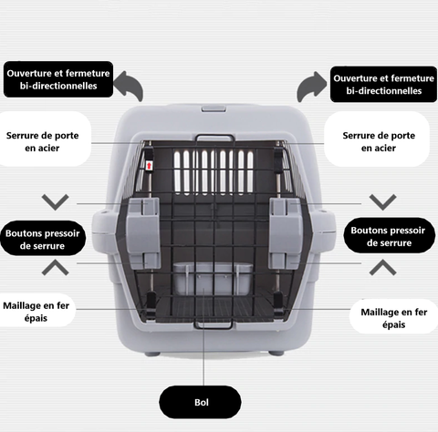 cage de transport pour lapin