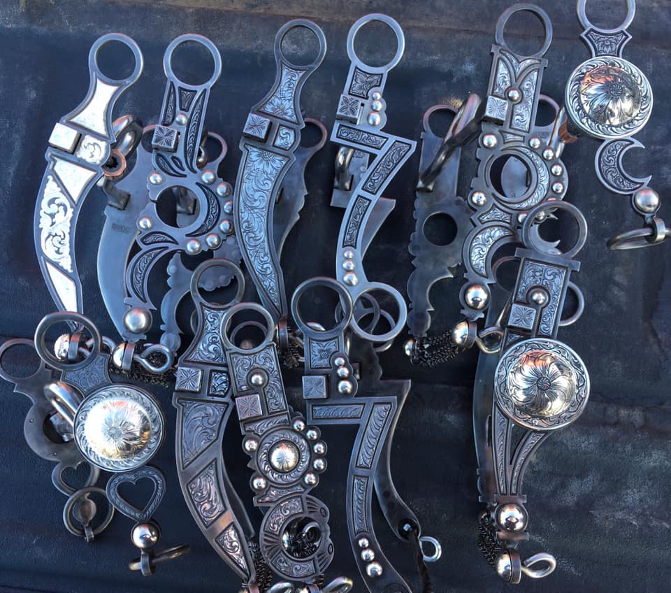 brooks custom silver and jewelry bits and spurs