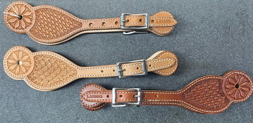 Border Stamp Slobber Straps with Buckles