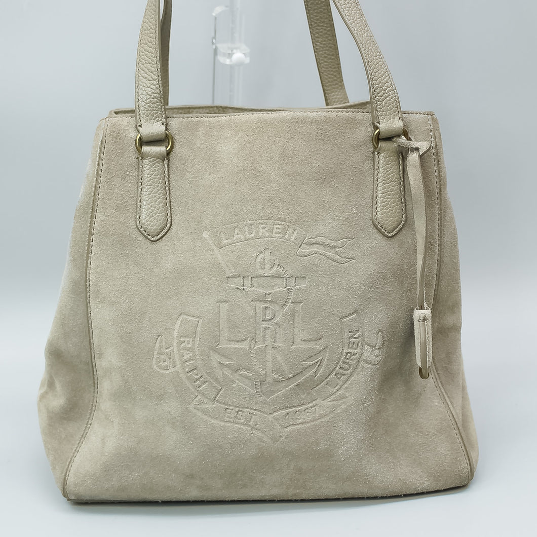 ralph lauren suede tote